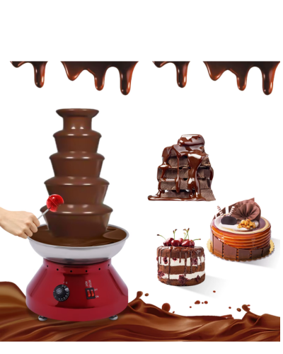 Fontaine à chocolat 5 étages -image principale-Oasis de fontaines