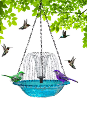 Fontaine à eau extérieur pour oiseaux- image principale- Oasis-de-fontaines